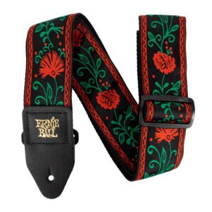 P05361 CORREA GUITARRA CLASSIC JACQUARD WESTERN ROSE ERNIE BALL