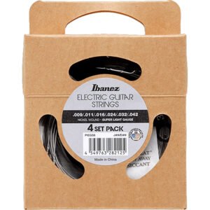 PIEGS6 PACK 4 SETS 009-042 CUERDAS GUITARRA ELECTRICA IBANEZ