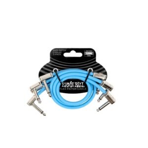 P06461 PATCH FLEX PATCH CABLE 12'' BLUE 3 PACK ERNIE BALL
