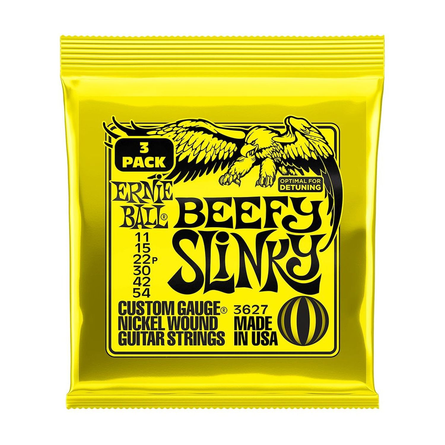 P03627 CUERDAS GUITARRA ELECTRICA BEEFY SLINKY 3-PACK 11-54 ERNIE BALL