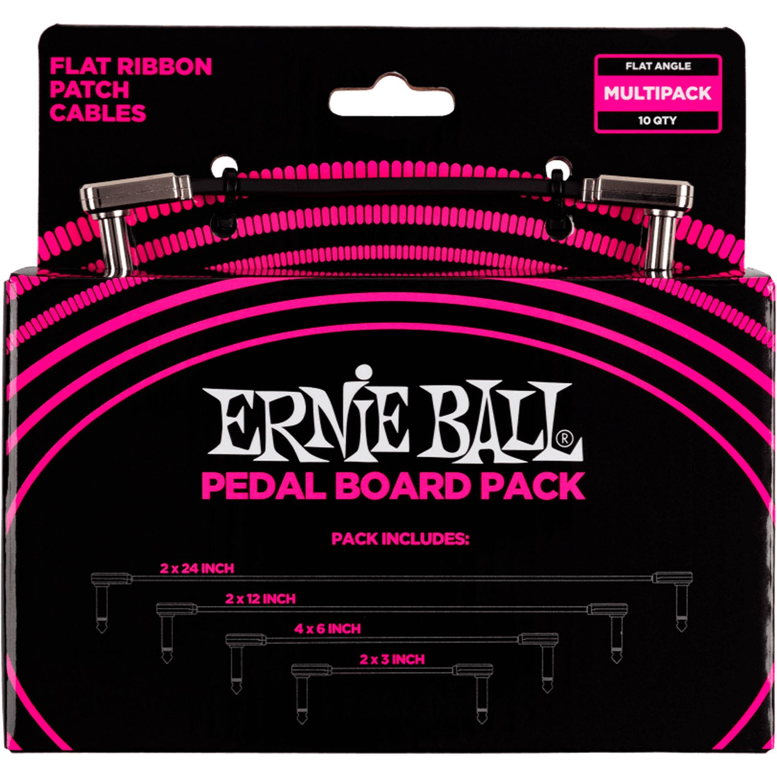 P06224 PATCH MULTIPACK FLAT 4 UNIDADES ERNIE BALL