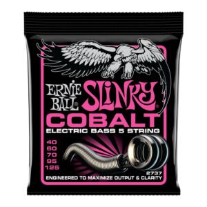 P02737 CUERDAS BAJO ELECTRICO SUPER SLINKY COBALT 5-STRING 40-125 ERNIE BALL