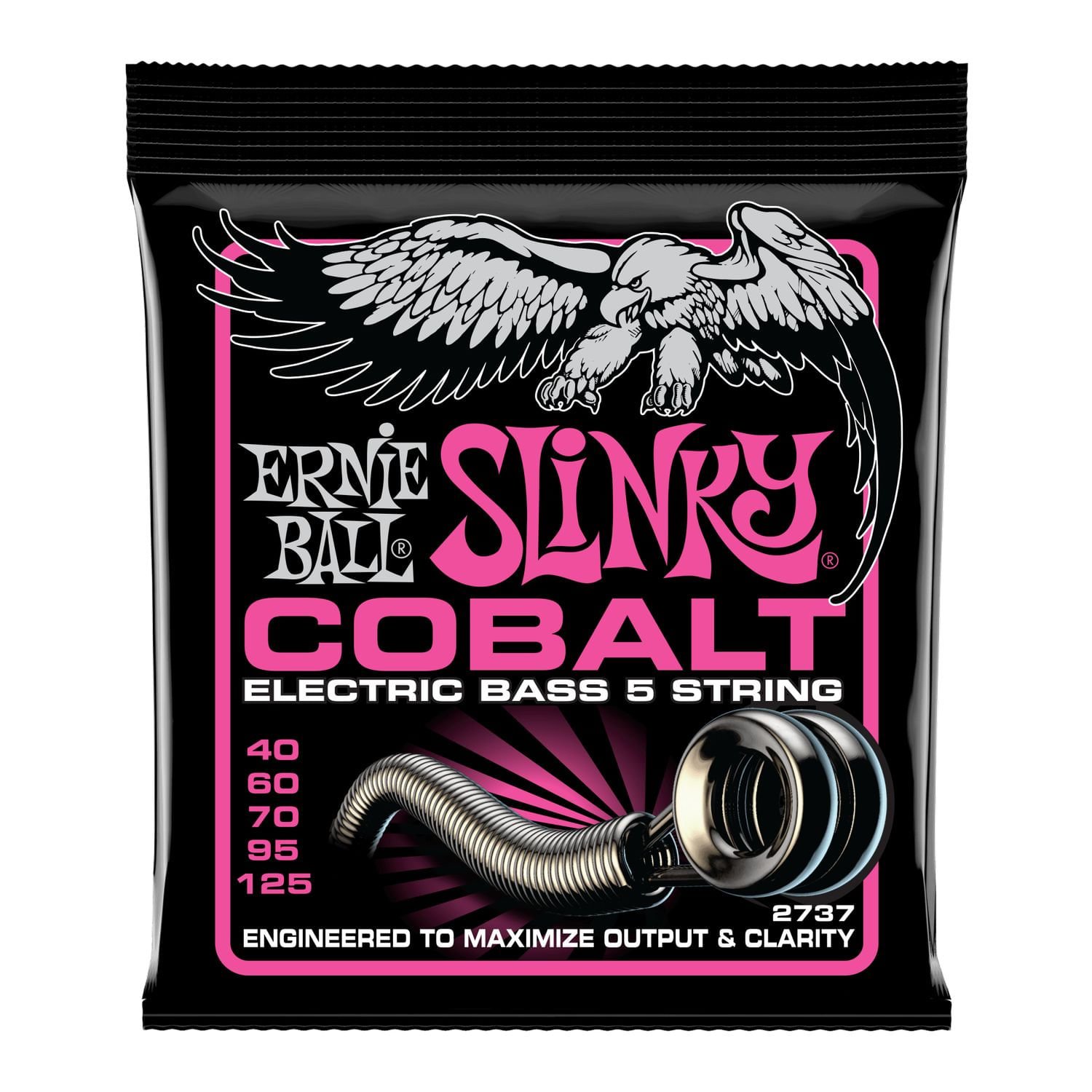 P02737 CUERDAS BAJO ELECTRICO SUPER SLINKY COBALT 5-STRING 40-125 ERNIE BALL