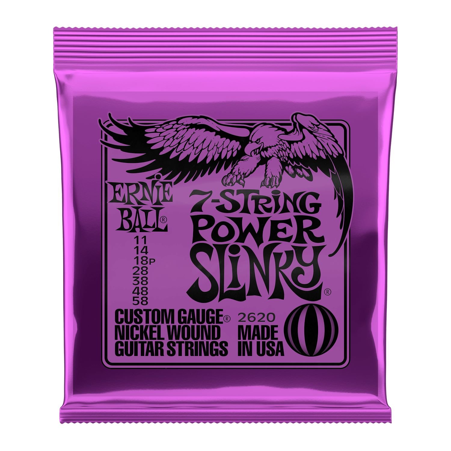 P02620 CUERDAS GUITARRA ELECTRICA SET 7 11/58 ERNIE BALL
