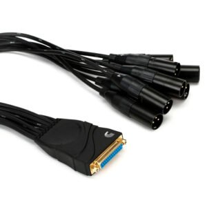 PW-XLRMB-01 CABLE DB25 - XLR MACHO 0.5M DADDARIO