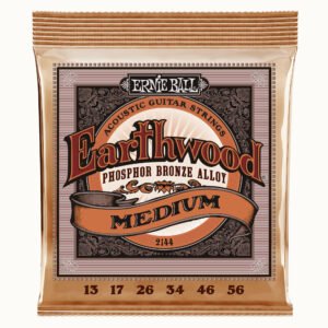 P02144 EARTHWOOD MEDIUM CUERDAS GUITARRA FOLK PHOSPHOR BRONZE ERNIE BALL