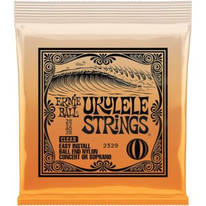 P02329 CONCERT/SOPRANO NYLON CUERDAS UKELELE CLEAR ERNIE BALL
