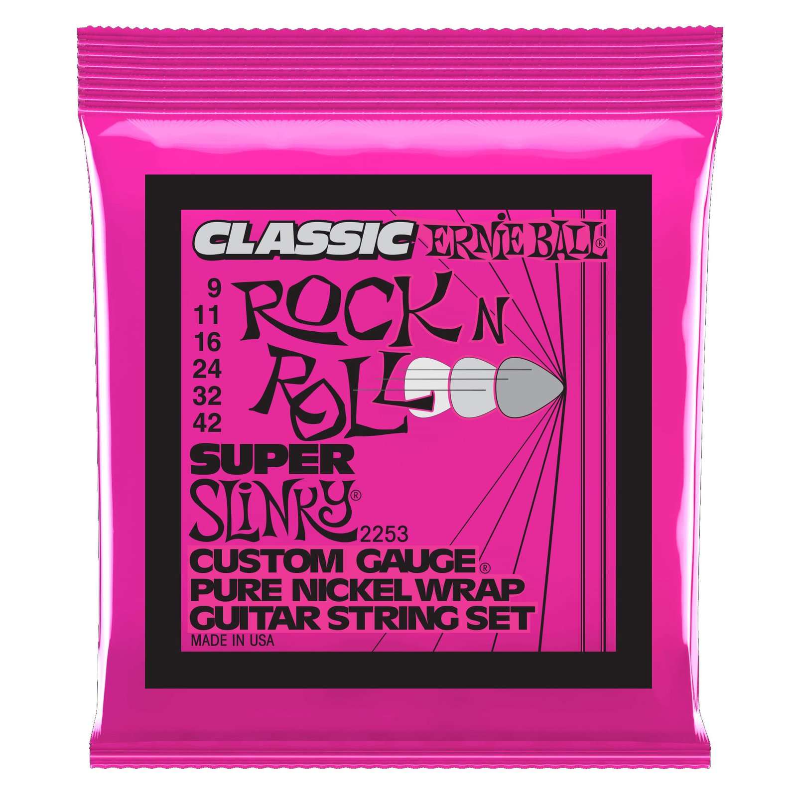 P02253 SUPER SLINKY CLASSIC CUERDAS GUITARRA ELECTRICA ERNIE BALL