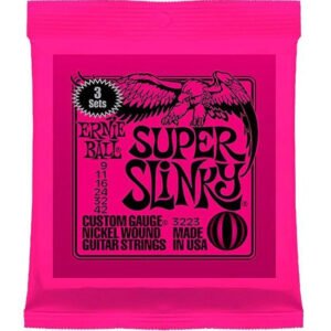 P03223 CUERDAS GUITARRA ELECTRICA 3 PACK 9/42 ERNIE BALL