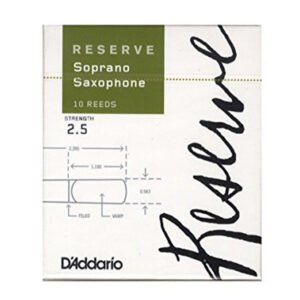 ODIR1025 10 UN. RESERVE SET CAÑAS SAXO SOPRANO 2.5 DADDARIO